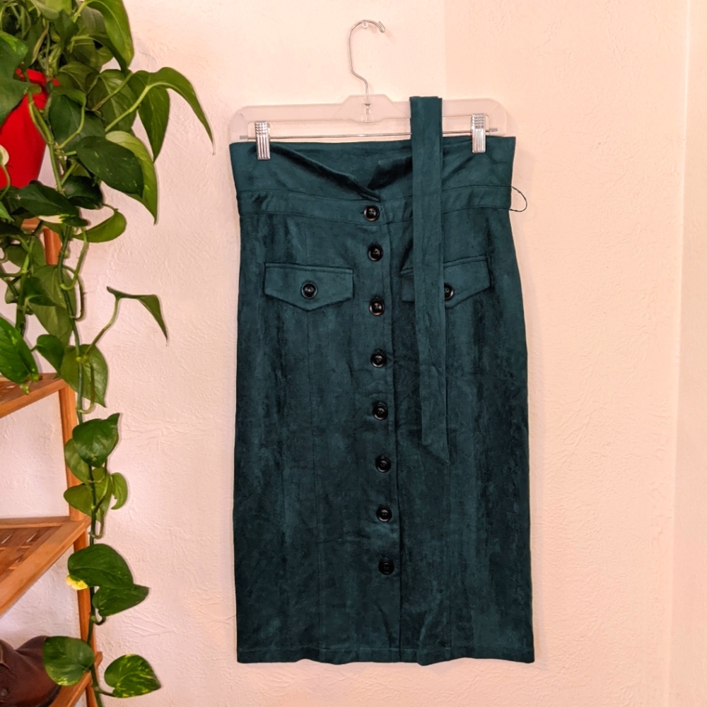 Green Pencil Skirt